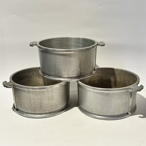 (3) Vintage Guardian Service Cast Aluminum 8" Cookware Pots No Lids
